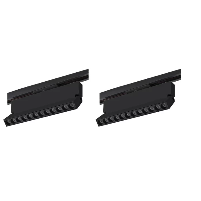 Kit 2 Projetor Duli P Trilho Bivolt Nordecor 12W 4000K Preto