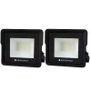 Kit 2 Refletor Led Licht Germany Alumínio 25W 6.500K Preto