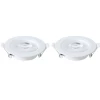 Kit 2 Spot Led Embutir Redondo Blumenau 8W Bivolt 3000K