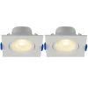 Kit 2 Spot Led Embutir Quadrado 3w 3000k Blumenau Bivolt