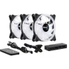 Kit 3 Coolers Fan + Hub + Controle AeroCool RGB Duo 12 Pro