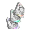 Kit 3 Coolers Fan Sangue Frio 120mm White Reverse Novo