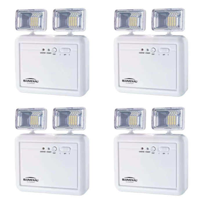 Kit 4 Blocos Autônomo LED 2 Faróis 10w 6.500k Blumenau