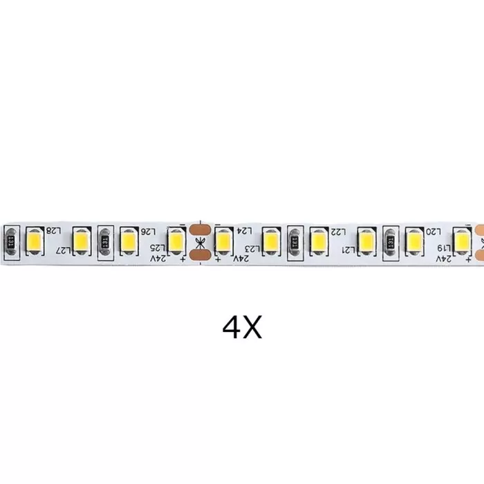 Kit 4 De Led 2835 12,5w/m 3000K 10M Ip20 24V Nordecor