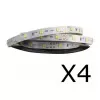 Kit 4 Fita Led 12v 60Leds/m 6w/m 2700k Ip20 8mm Blumenau