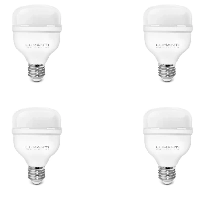 Kit 4 Lâmpada Bulbo Led 30W Bivolt E27 Lumanti Novo