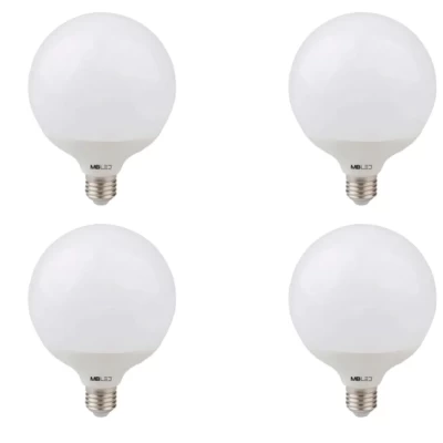 Kit 4 Lâmpada Led Balloon Mb Led G120 Bivolt 20W 3000K Novo