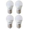 Kit 4 Lâmpada Led G45 E27 4,8w 2700k Branco Quente Bivolt