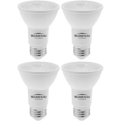 Kit 4 Lâmpada Led Par20 Bivolt 4,8W 4000K Luz neutra