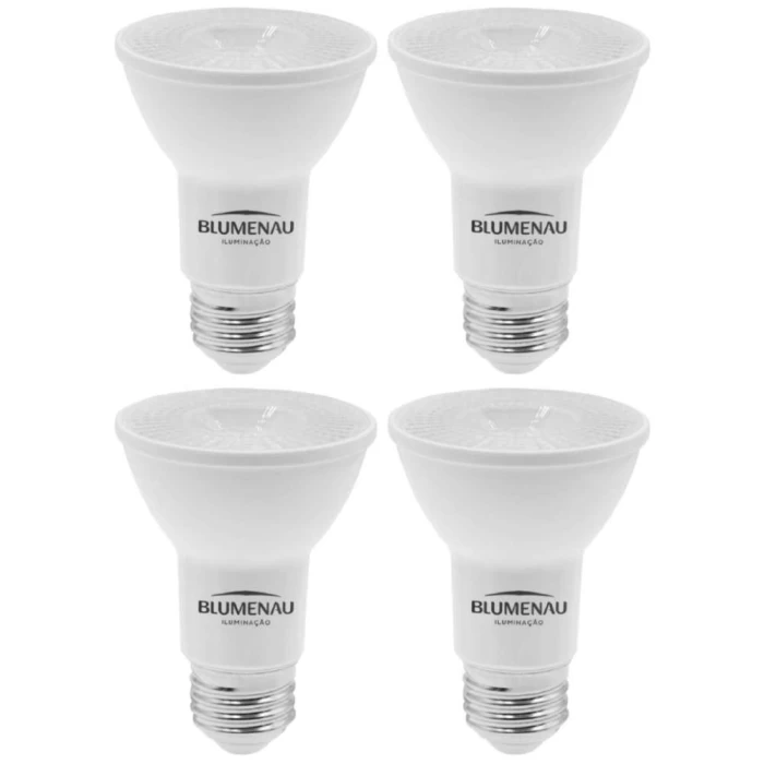 Kit 4 Lâmpada Led Par20 E27 4,8W 2700K Bivolt Blumenau