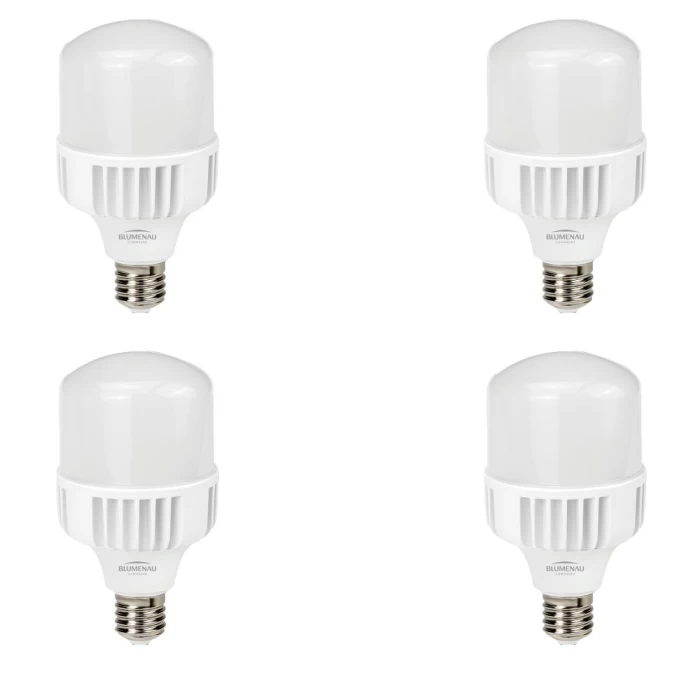 Kit 4 Lâmpada Led Ultra Bivolt 80W 7200lm 6.500K Novo