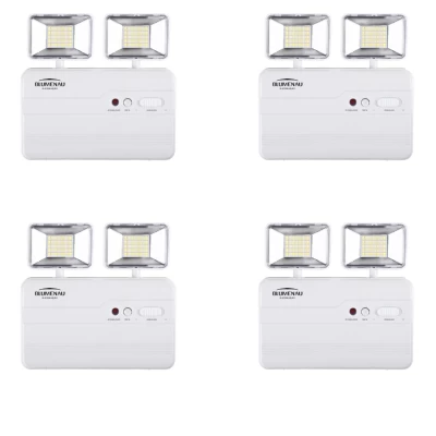 Kit 4 Luminária de Emergência LED Blumenau 10W 6.500K Novo