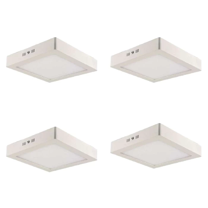 Kit 4 Paineis Led Sobrepor Quadrado 24W 6500K Blumenau