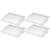 Kit 4 Painel Led Quadrado De Embutir 24w 6500k Branco Frio