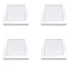 Kit 4 Painel Led Quadrado Sobrepor Branco 12w 6500k