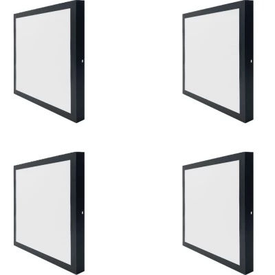 Kit 4 Painel Led Sobrepor Blumenau 400mm Bivolt 32W 3.000K