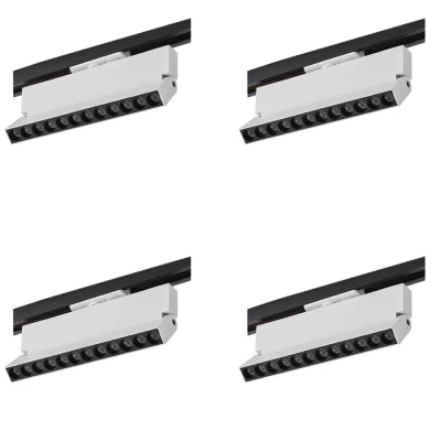 Kit 4 Projetor Duli Para Trilho Bivolt Nordecor 12W 4000K