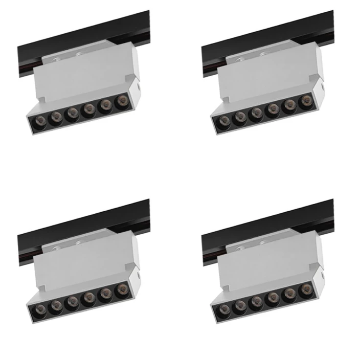 Kit 4 Projetor Led Duli Bivolt Nordecor 6W 4000K Branco