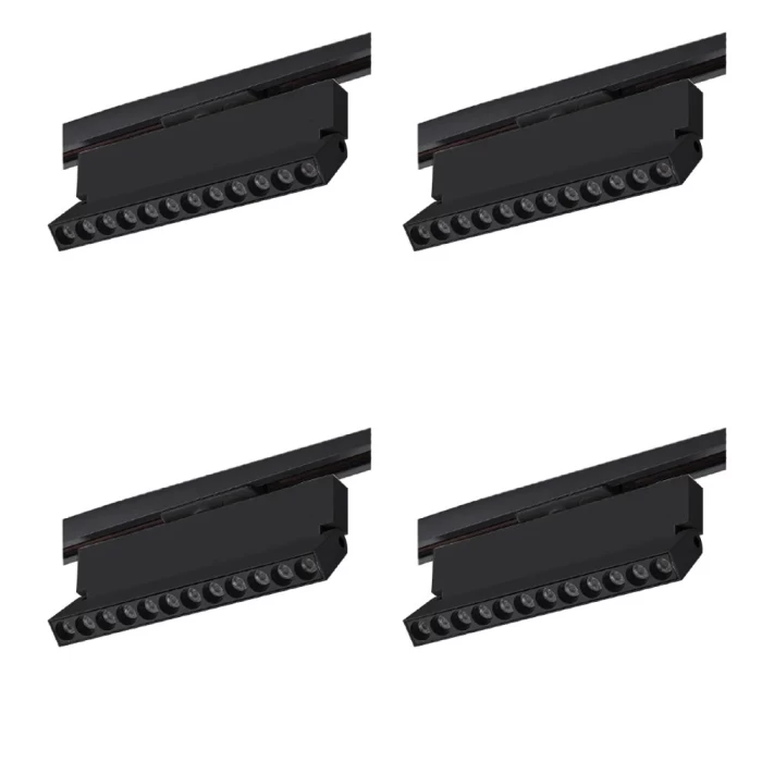 Kit 4 Projetor Duli Para Trilho Bivolt Nordecor 12W 4000K