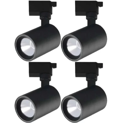 Kit 4 Spot Smart Para Trilho 10W Preto 3.000K Luz quente