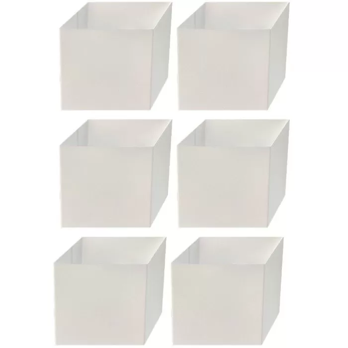 Kit 6 Arandela Cubo 3D Branco 60W Bivolt Blumenau