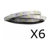 Kit 6 Fita Led 12v 60Leds/m 6w/m 4100k Ip20 8mm Blumenau 5m