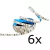 Kit 6 Fita Led Sof 12v Irc 90 120leds/m 10w/m 4000k Ip20 5m