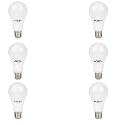 Kit 6 Lâmpada Led Bulbo A60 E27 9W 6.500K Bivolt Novo