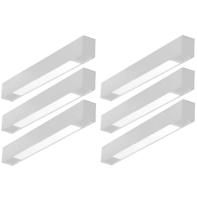 Kit 6 Módulo Led Difu Trilho 21cm 10w 4000K Branco Nordecor