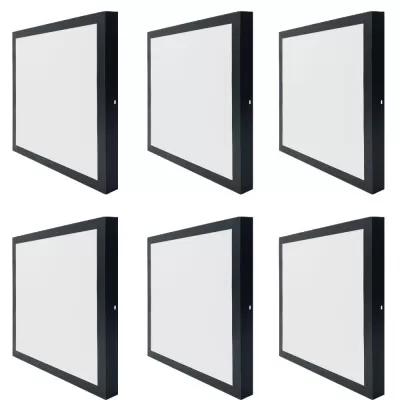 Kit 6 Painel Led Sobrepor Blumenau 400mm Bivolt 32W 6.500K