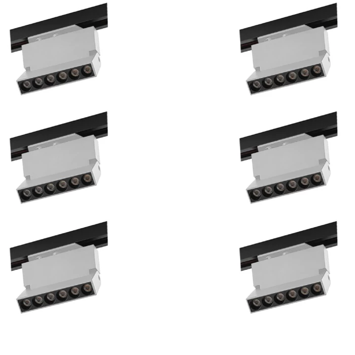 Kit 6 Projetor Led Duli Bivolt Nordecor 6W 4000K Branco