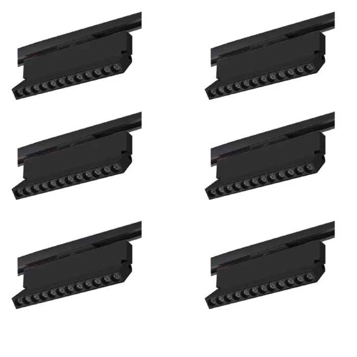 Kit 6 Projetor Duli Para Trilho Bivolt Nordecor 12W 4000K