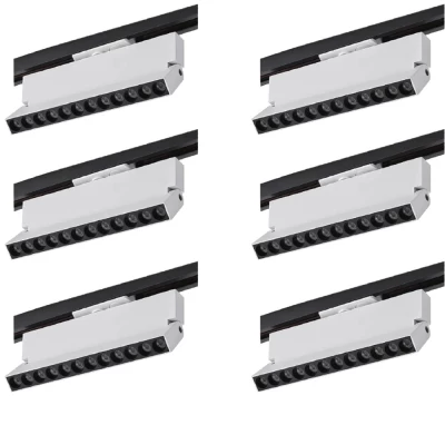 Kit 6 Projetor Led p Trilho Bivolt Nordecor 12W 3000K Branco