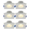 Kit 6 Spot Led Embutir Quadrado 3w 3000k Blumenau Bivolt