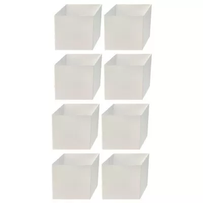 Kit 8 Arandela Cubo 3D Branco 60W Bivolt Blumenau