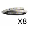 Kit 8 Fita Led 12v 60Leds/m 6w/m 4100k Ip20 8mm Blumenau 5m