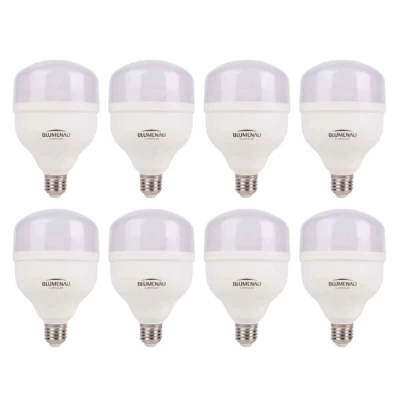 Kit 8 Lâmpada LED T120 E27 50W Bivolt Branco frio Blumenau