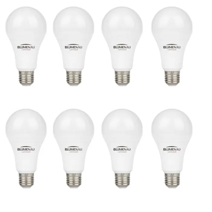 Kit 8 Lâmpada Led A60 12W 3000K E27 Blumenau Bivolt Novo