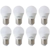 Kit 8 Lâmpada Led G45 E27 4,8w 2700k Branco Quente Bivolt