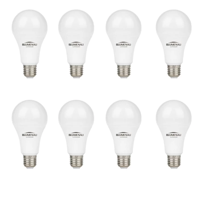 Kit 8 Lâmpadas Led A60 12W 6500K E27 Bivolt Blumenau Novo