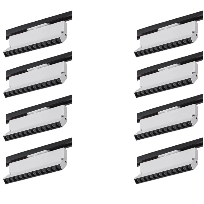 Kit 8 Projetor Duli Para Trilho Bivolt Nordecor 12W 4000K