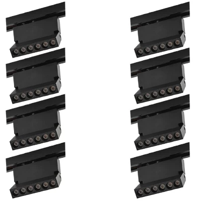 Kit 8 Projetor Led Duli Bivolt Nordecor 6W 3000K Preto