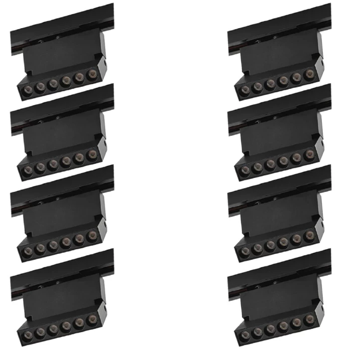 Kit 8 Projetor Led Duli Bivolt Nordecor 6W 3000K Preto