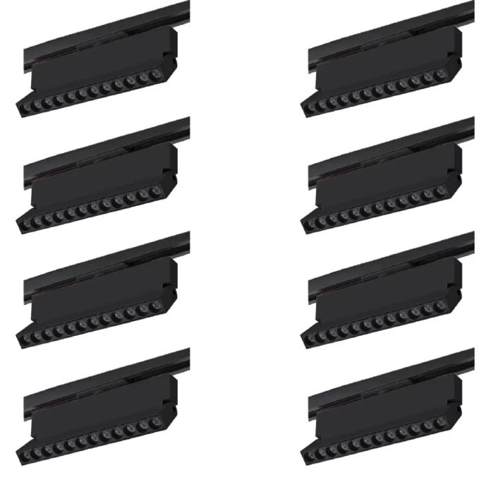 Kit 8 Projetor Duli Para Trilho Bivolt Nordecor 12W 4000K