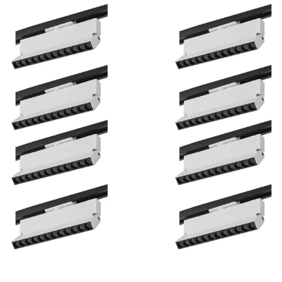 Kit 8 Projetor Led Para Trilho Bivolt Nordecor 12W 3000K