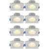 Kit 8 Spot Led Embutir Quadrado 3w 4100k Bivolt Branco