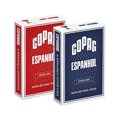 Kit Baralho Espanhol Vermelho/azul Copag 2 Baralho