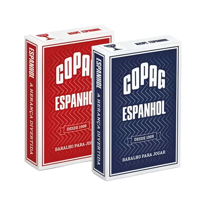 Kit Baralho Espanhol Vermelho/azul Copag 2 Baralho