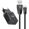 Kit Cabo De Carregador De Parede Micro Usb V8 Elg Novo