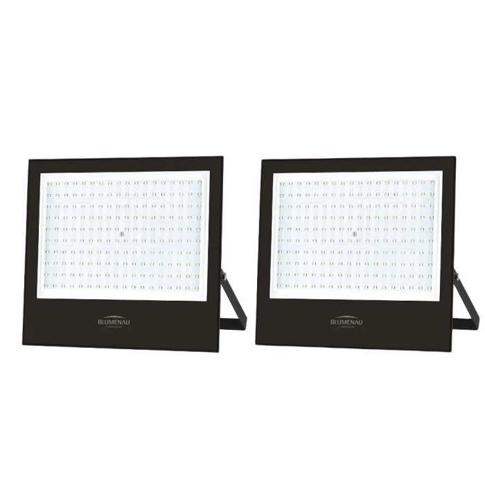 Kit Com 2 Refletor De Led Play 200W 6500K Blumenau Preto